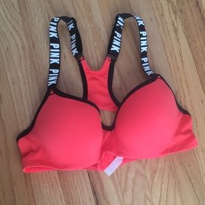VS PINK padded push up sports bra